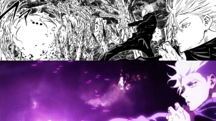 【呪術廻戦】五条悟 原作とアニメ20話の比較動画