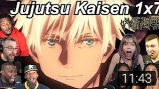 Jujutsu Kaisen 1×7 Reactions | Great Anime Reactors!!! | 【呪術廻戦】【海外の反応】