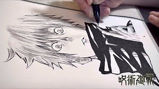 【呪術廻戦】五条悟 描いてみた！ Jujutsu Kaisen I drew Gojo Satoru！
