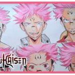 drawing sukuna style in different anime characters jujutsu kaisen 呪術廻戦