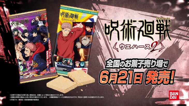 呪術廻戦ウエハース2 6月21日発売！