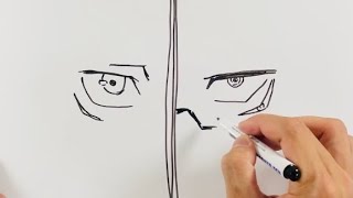 【呪術廻戦】虎杖悠仁と両面宿儺を描いてみた　Drawing jujutsu kaisen