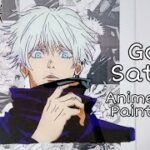 Gojo Satoru Anime Glass Painting | 呪術廻戦 | Prop Marvel
