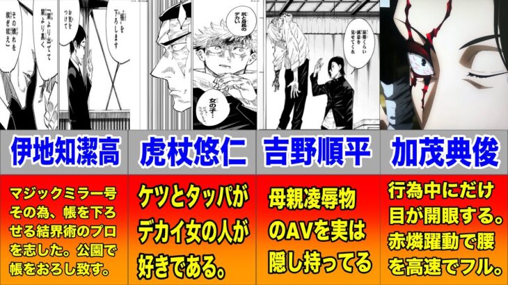 【新情報！？】芥見下々が語る呪術廻戦キャラのピンクな情報まとめwwww【呪術廻戦】