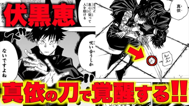 【呪術廻戦】伏黒恵の術式の秘められた力！禪院真依の残した刀が十種影法術を強くする！【ネタバレ】【考察】