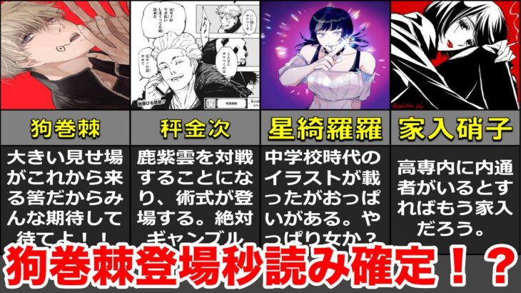 【呪術廻戦】死滅回遊編に狗巻参戦が確定！？呪術廻戦の鋭い考察まとめ！！【ネタバレ】