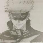 Drawing Anime (Shading) | Satoru Gojo (Jujutsu Kaisen)　呪術廻戦　五条悟　ごじょうさとる　描いてみた　仕上げ