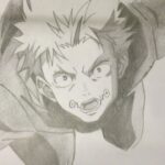 Drawing Anime (Shading) | Toge Inumaki (Jujutsu Kaisen 0)　劇場版 呪術廻戦 0　‎狗巻棘　いぬまきとげ　描いてみた　仕上げ