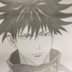 Drawing Anime (Shading) | Megumi Fushiguro (Jujutsu Kaisen)　呪術廻戦　伏黒恵　ふしぐろめぐみ　描いてみた　仕上げ