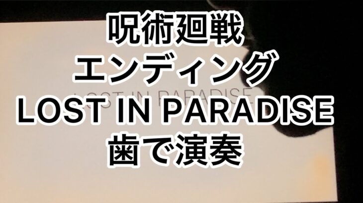 TVアニメ呪術廻戦　エンディング ALI「LOST IN PARADISE」を歯で弾いてみた。[耳コピ]