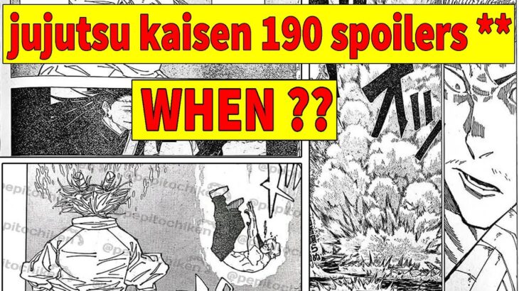 jujutsu kaisen 190 release date and spoilers