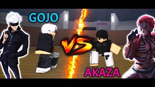 GOJO VS AKAZA PROJECT BAKI 2 ARENA!! STRONGEST JUJUTSU SORCERER VS UPPER MOON THREE