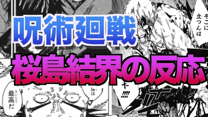 【呪術廻戦】 最新話　桜島結界のネット上の反応がやばいwww