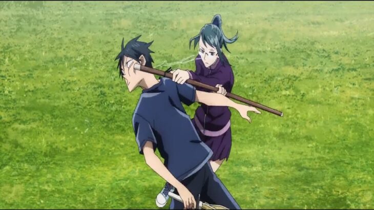 呪術廻戦  ||  Maki teaches Yuta swordsmanship ~ Jujutsu Kaisen 2021