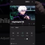 How to improve image quality with CapCut #アニメ #anime #呪術廻戦 #画質