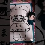 ホワイトボード！？に、好きなアニメ呪術廻戦まきちゃんのイラストを描いてみました！！まきちゃん大好き(*’▽’*)♪