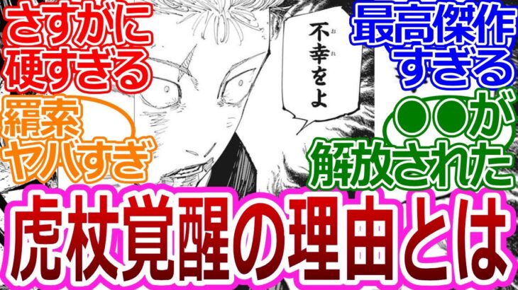 【呪術廻戦214話】「虎杖が覚醒した理由って…」に対する読者の反応集【考察・反応まとめ】