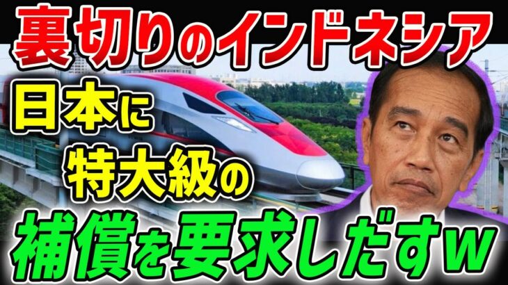【海外の反応】ついにインドネシア高速鉄道が完成を迎えた‼︎→と思ったら日本にまさかの補償を要求⁉︎そのふざけた内容に日本が大激怒！