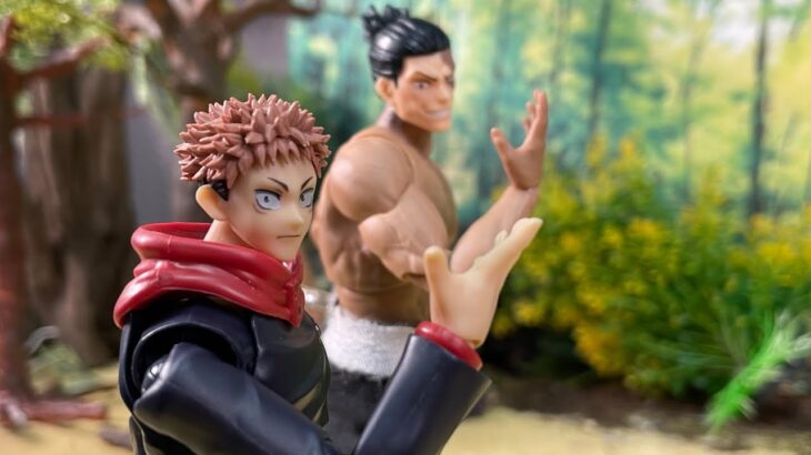 stop motion 呪術廻戦 itadori todo vs hanami  虎杖 東堂 花御 jujutsu kaisen