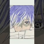 Drawing Satoru Gojo from Jujutsu Kaisen!｜五条悟描いてみた！｜呪術廻戦｜Yume Blackpaddy Art  #jujutsukaisen  #anime