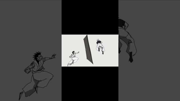 【呪術廻戦 224話②】五条悟vs宿儺をアニメにしてみた #shorts #jujutsukaisen #fanart #anime