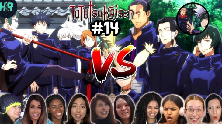 [Girls React] Battle START!!😱🔥 Jujutsu Kaisen Episode 14 Reaction Mashup | 呪術廻戦 海外の反応