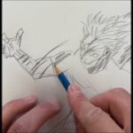 【呪術廻戦】♯323 五条悟一発描き【Jujutsu Kaisen drawing with a pencil】