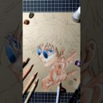 【呪術廻戦】五条悟 目と肌のイラストメイキング Drawing Satoru Gojo#呪術廻戦 #青のすみか #五条悟