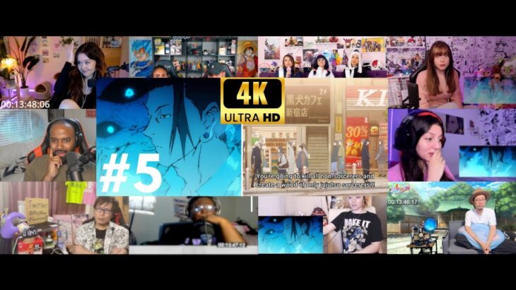 Jujutsu Kaisen Season 2 Episode 5 (29)  Reaction Mashup | 呪術廻戦 懐玉・玉折 2期 アニメリアクション