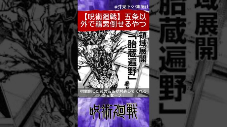 【呪術廻戦】五条以外で羂索倒せる奴について（ネタバレ注意）